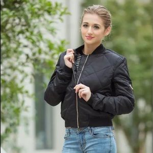 Philosophy Quilting Bomber Jacket